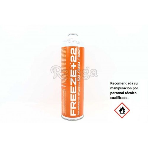 Gas Refrigerante  Freeze+R22 R404 R407 400 Grs 750ml