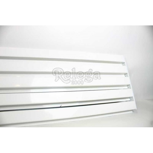 Rejilla ventilación frigo aluminio blanco 13x60cm 5varillas
